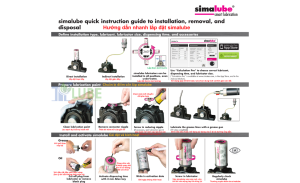 Hướng Dẫn Lắp Đặt Simalube Đúng Kỹ Thuật