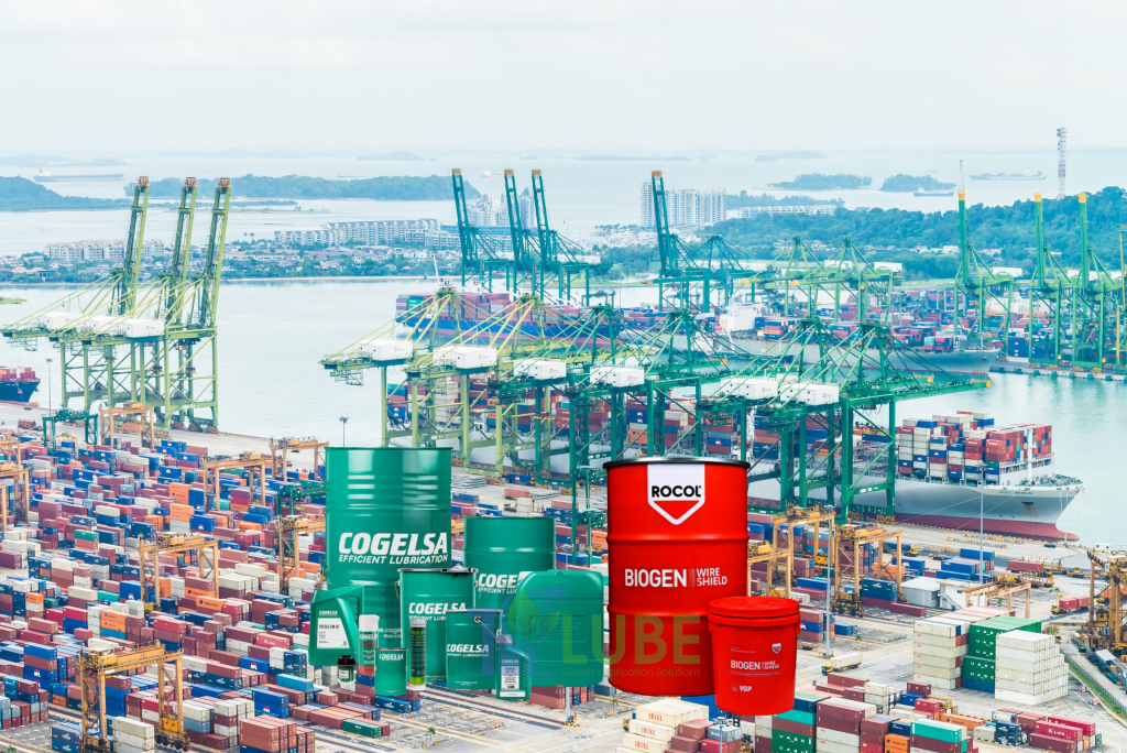 Mỡ bôi trơn cáp & bánh răng hở Cho Cẩu Cảng RTG, QC Cogelsa & Rocol
