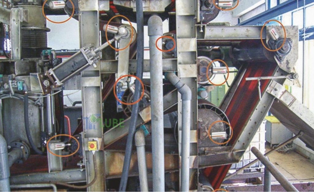 Bôi Trơn Gối Đỡ Máy Ép Bùn Dây Đai - Giảm 58% Chi Phí